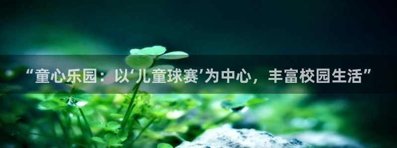 od体育官网入口：“童心乐园：以‘儿童球赛’为中心，丰富校园